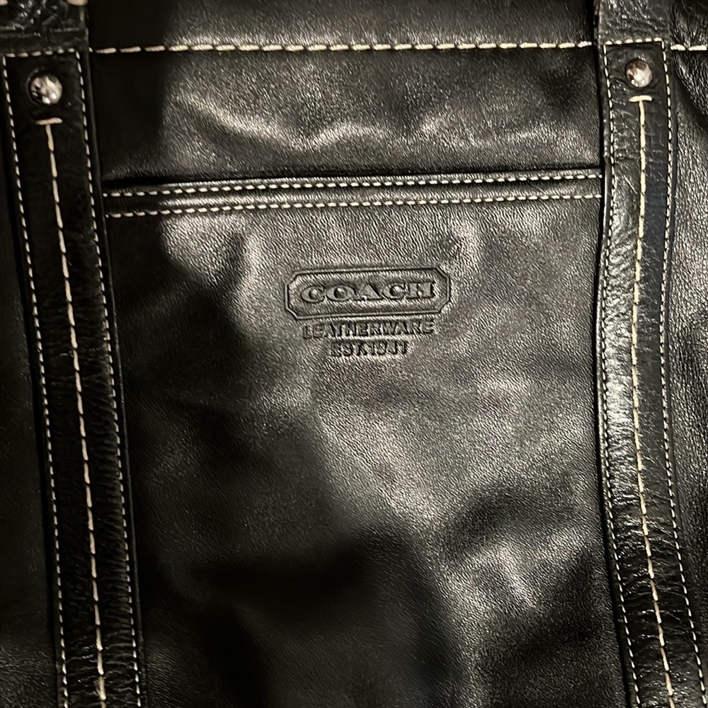 Coach Leather Tote - Picture 2 of 6